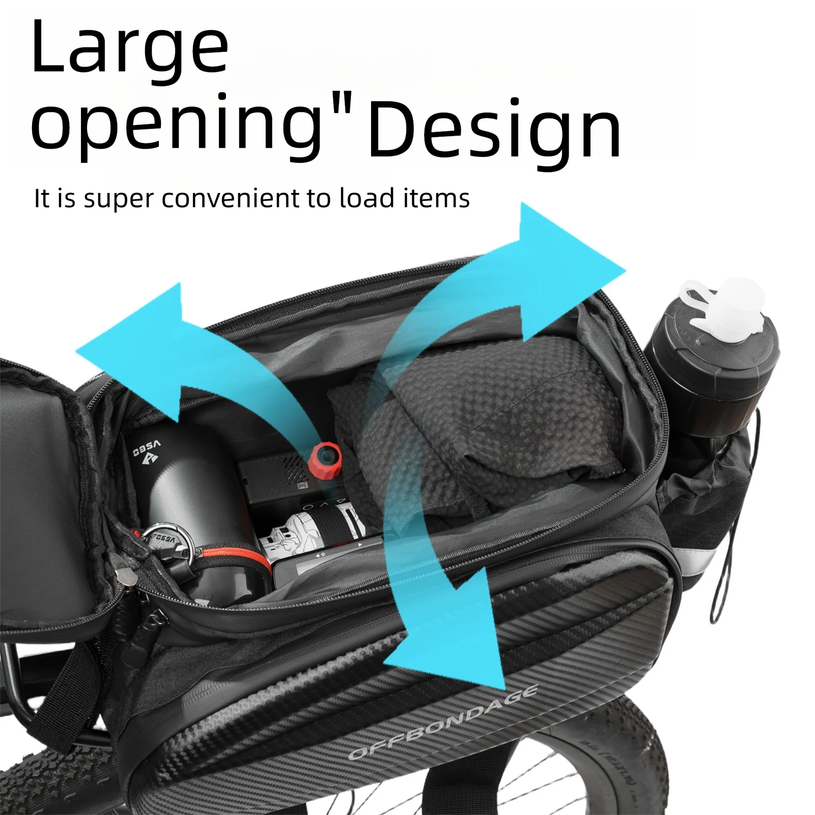 Sacoche Vélo Porte-Bagage Arrière 20L – Transformable et Imperméable — vue 5 — sacoche vélo | La Sacoche Vélo