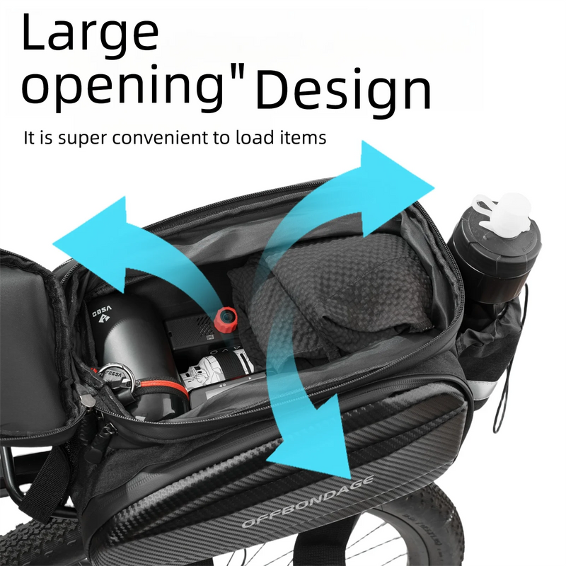 Sacoche Vélo Porte-Bagage Arrière 20L – Transformable et Imperméable — vue 5 — sacoche vélo | La Sacoche Vélo