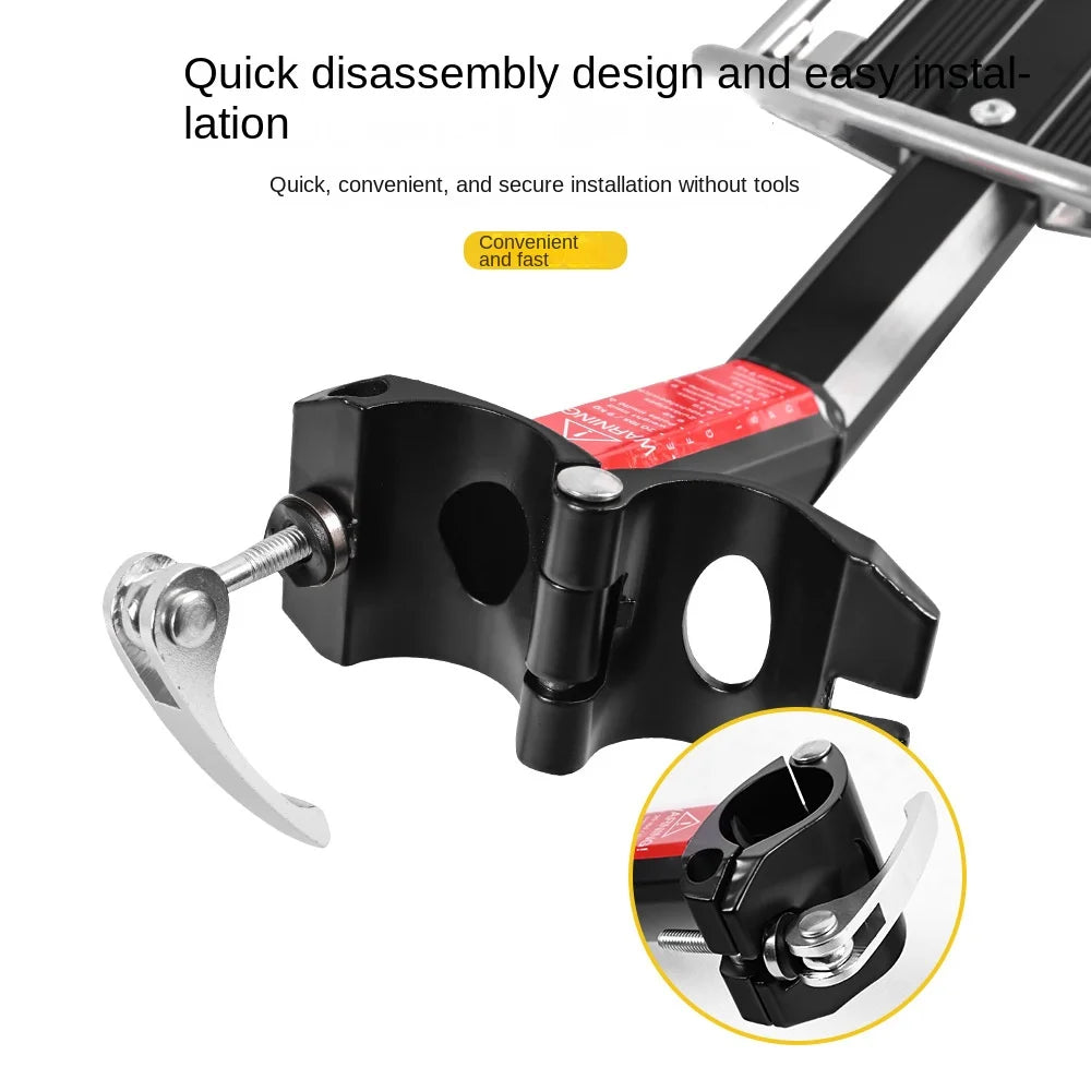 Porte-Bagage Arrière Vélo Aluminium - Fixation Rapide et Ajustable — vue 2 — sacoche vélo | La Sacoche Vélo