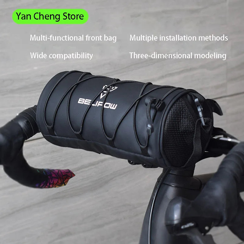 Sacoche guidon vélo étanche sur vélo