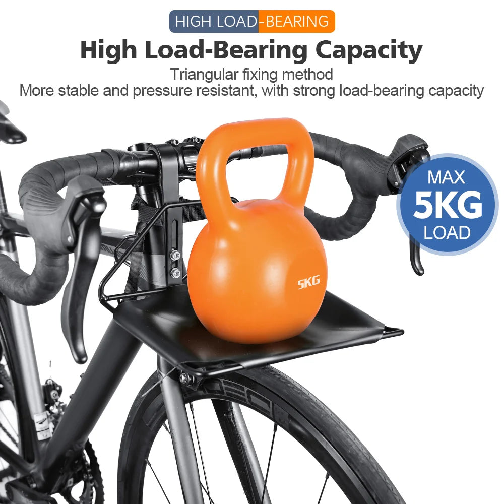Porte-Bagage Avant Vélo NEWBOLER - Support Sacoche 5kg VTT et Ville — vue 3 — sacoche vélo | La Sacoche Vélo