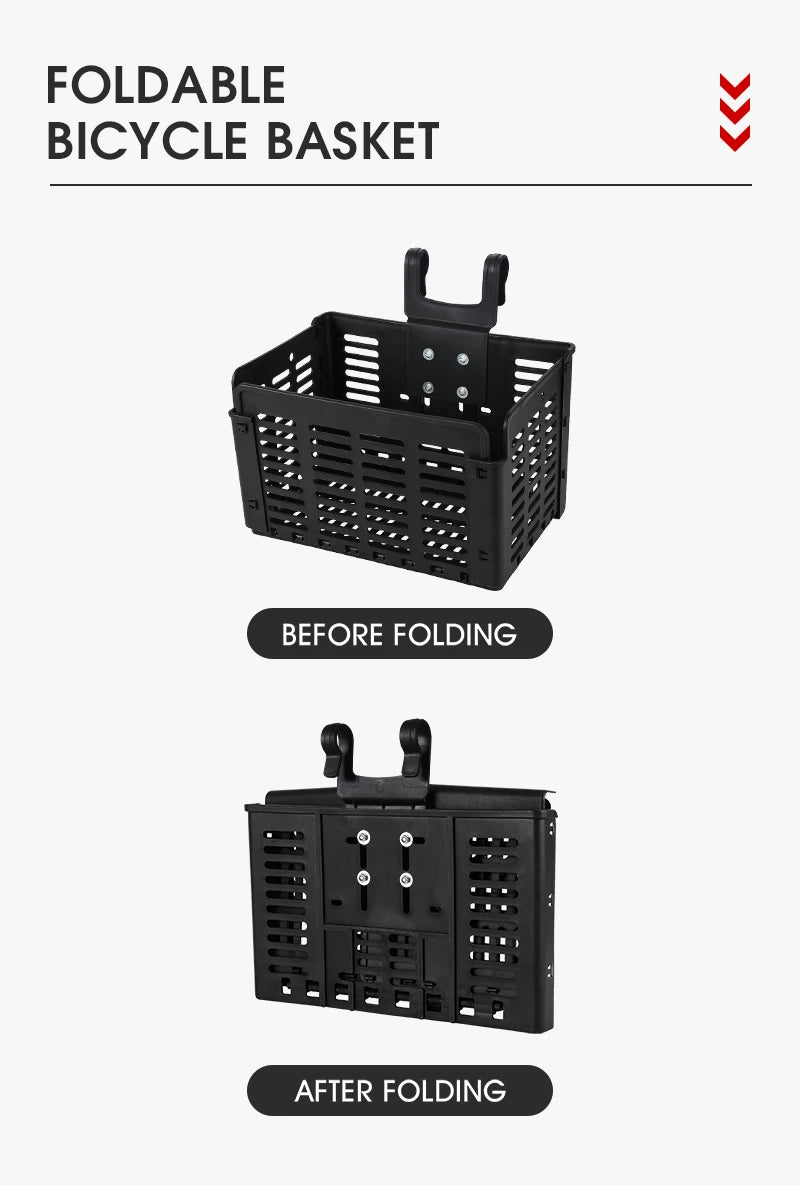 Panier Vélo Pliable West Biking – Fixation Guidon ou Porte-Bagages — vue 12 — sacoche vélo | La Sacoche Vélo