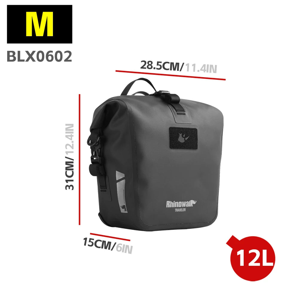 Sacoche Vélo Rhinowalk Étanche – Porte-Bagages Double Latérale
