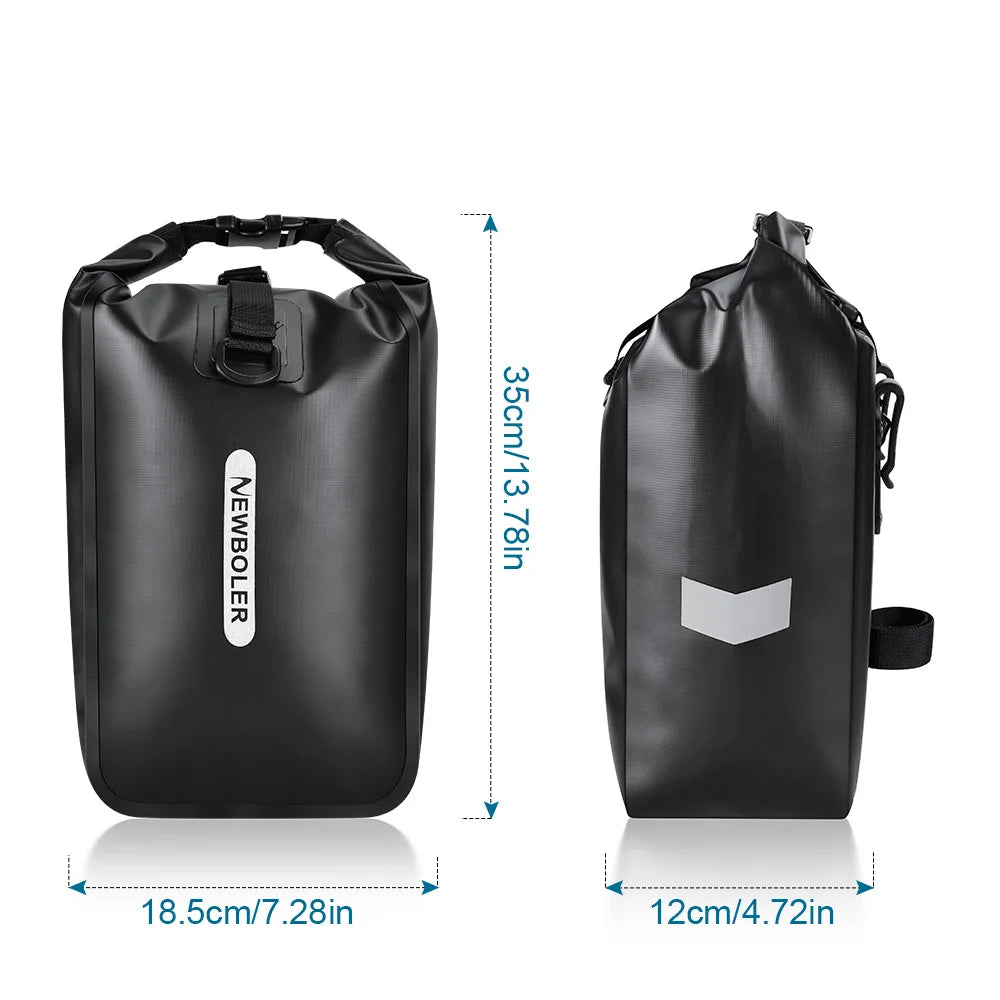 Sacoche Vélo Étanche 20L NEWBOLER - Porte-Bagages Arrière Double — vue 8 — sacoche vélo | La Sacoche Vélo
