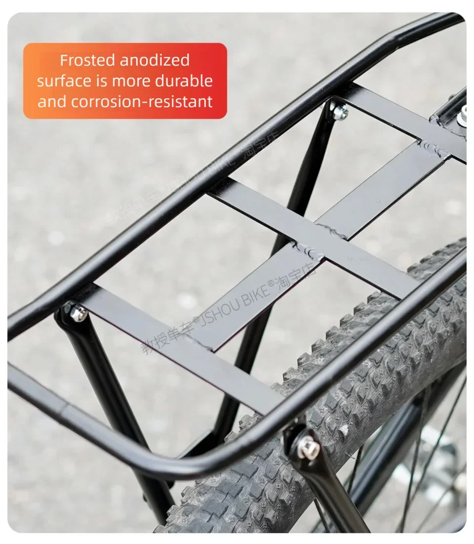 Porte-Bagage Arrière Vélo Acier JSHOUBIKE - Universel 26-29 pouces