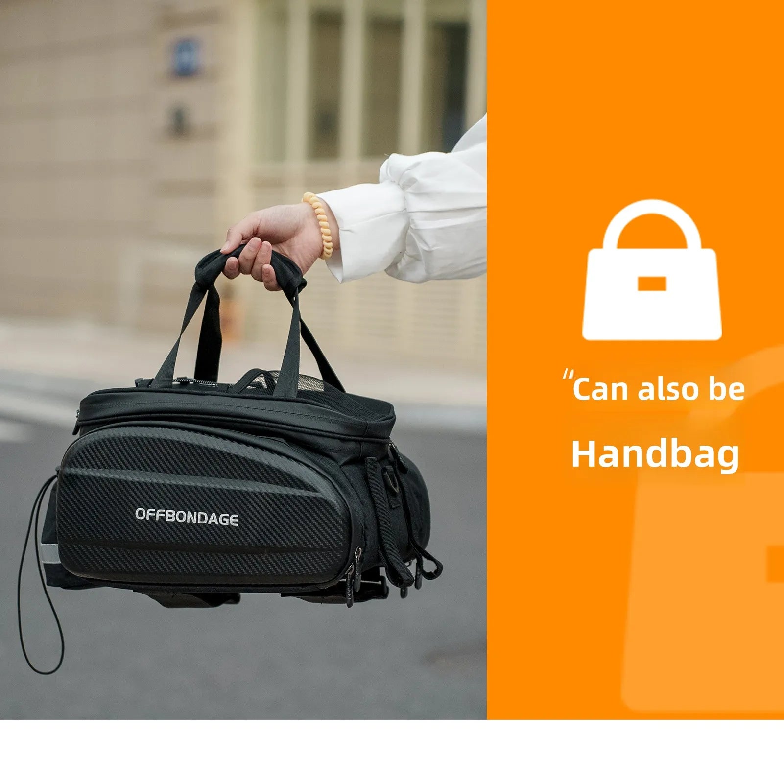 Sacoche Vélo Porte-Bagage Arrière 20L – Transformable et Imperméable — vue 4 — sacoche vélo | La Sacoche Vélo