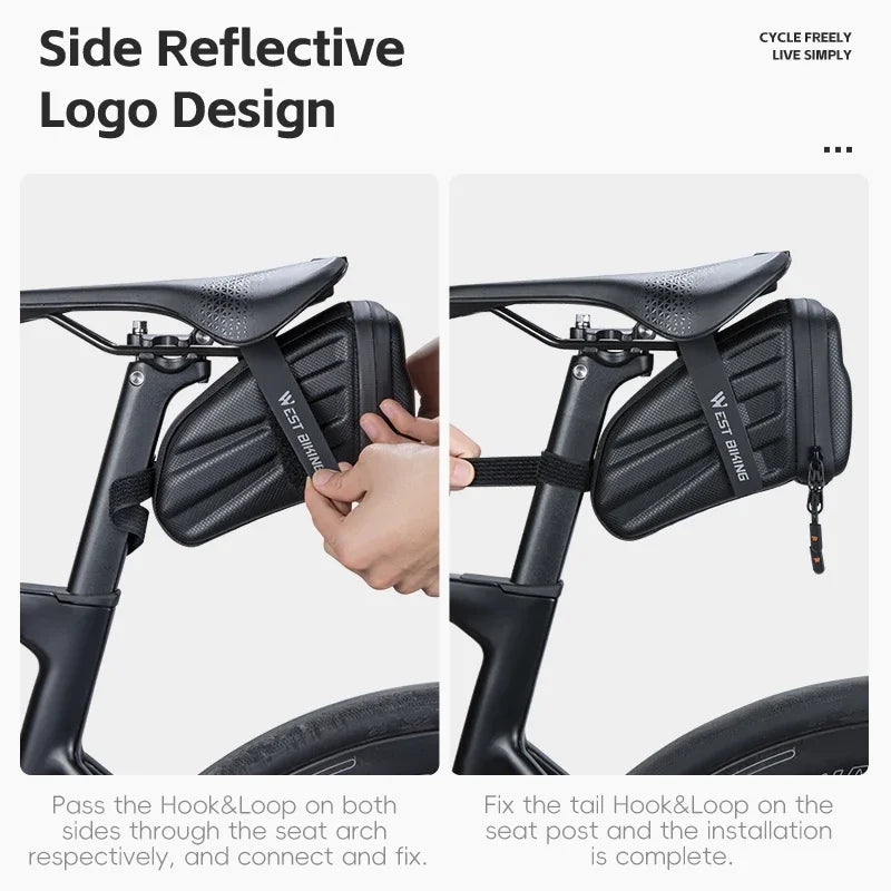 Sacoche de Selle Vélo Coque Rigide EVA 1.8L - VTT et Route — vue 5 — sacoche vélo | La Sacoche Vélo
