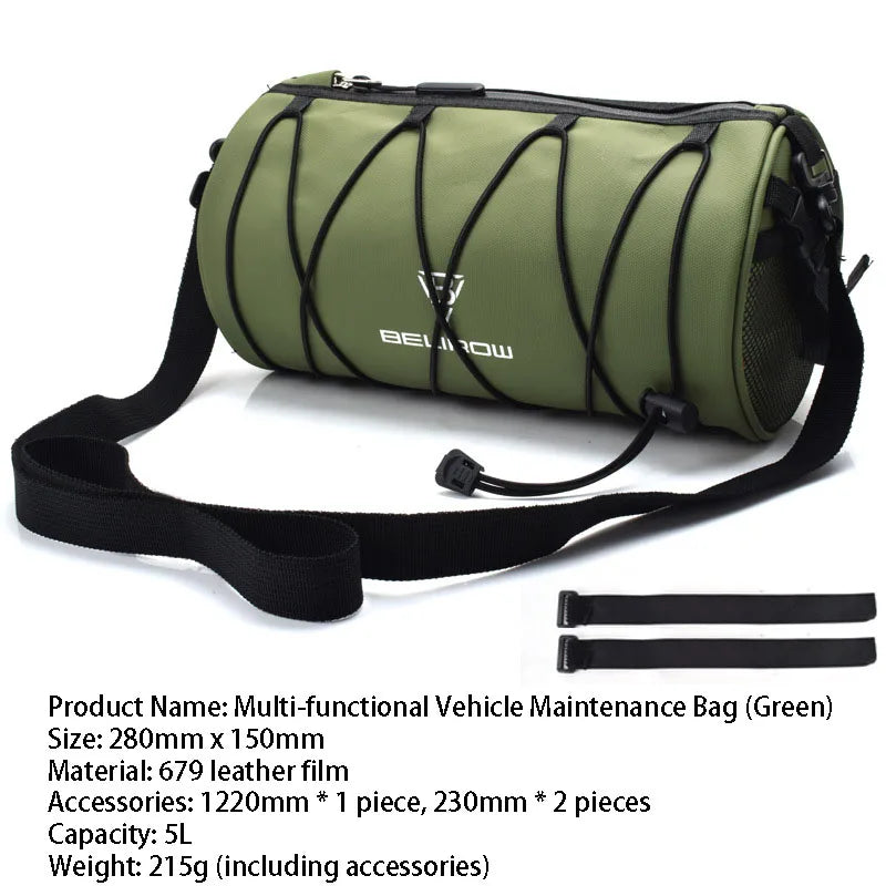 Sacoche Guidon Vélo Étanche 2L/5L avec Bandoulière Amovible — vue 7 — sacoche vélo | La Sacoche Vélo