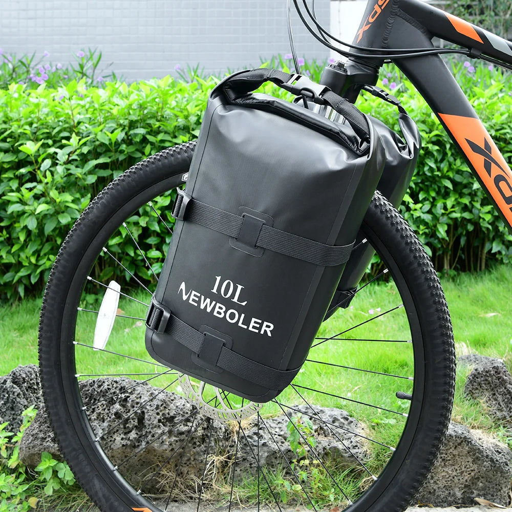 Sacoche Fourche Vélo Étanche 10L - Fixation Universelle NEWBOLER — vue 19 — sacoche vélo | La Sacoche Vélo