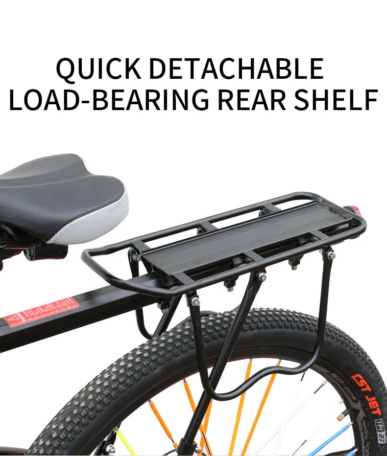 Porte-Bagage VTT Aluminium avec Plaque Réfléchissante - Démontage Rapi — vue 6 — sacoche vélo | La Sacoche Vélo