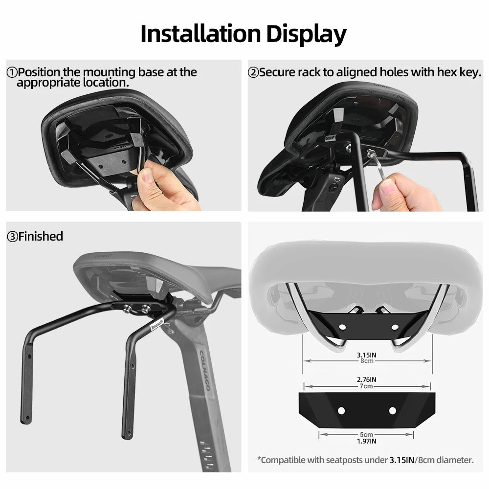 Sacoche de Selle Vélo Rhinowalk 13L avec Stabilisateur - Étanche — vue 5 — sacoche vélo | La Sacoche Vélo