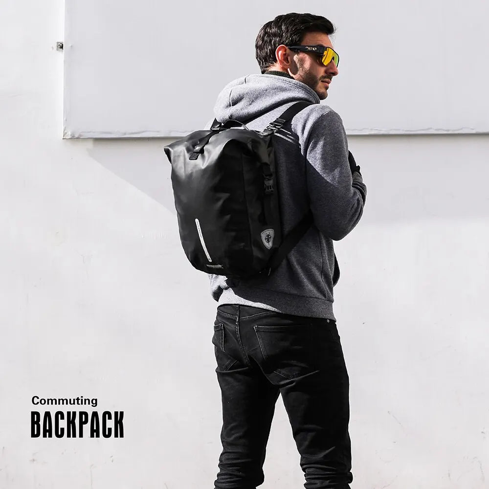 Sacoche Vélo Porte-Bagages Rhinowalk 20L Étanche Convertible Sac à Dos — vue 6 — sacoche vélo | La Sacoche Vélo