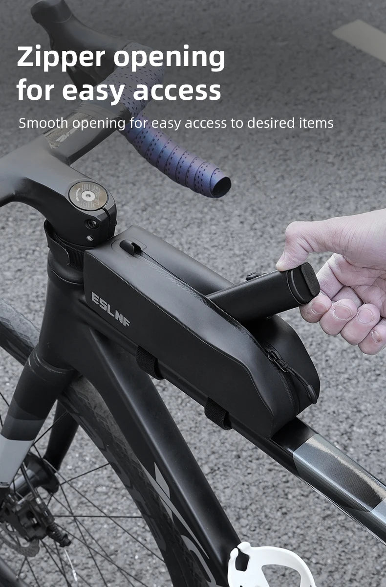 Sacoche Guidon Vélo ESLNF - Coque Rigide Étanche Grande Capacité — vue 14 — sacoche vélo | La Sacoche Vélo