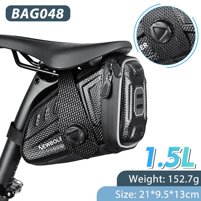 Sacoche de Selle Vélo NEWBOLER Étanche avec Bandes Réfléchissantes — vue 20 — sacoche vélo | La Sacoche Vélo