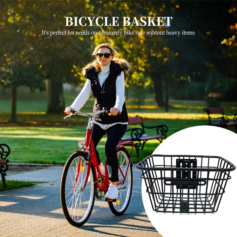 Panier Vélo Pliable en Fer Noir – Fixation Guidon Sans Outils — vue 10 — sacoche vélo | La Sacoche Vélo