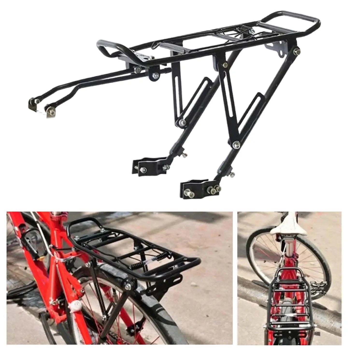 Porte-Bagage Arrière Vélo en Aluminium - Capacité 25kg - VTT et Route — sacoche vélo | La Sacoche Vélo