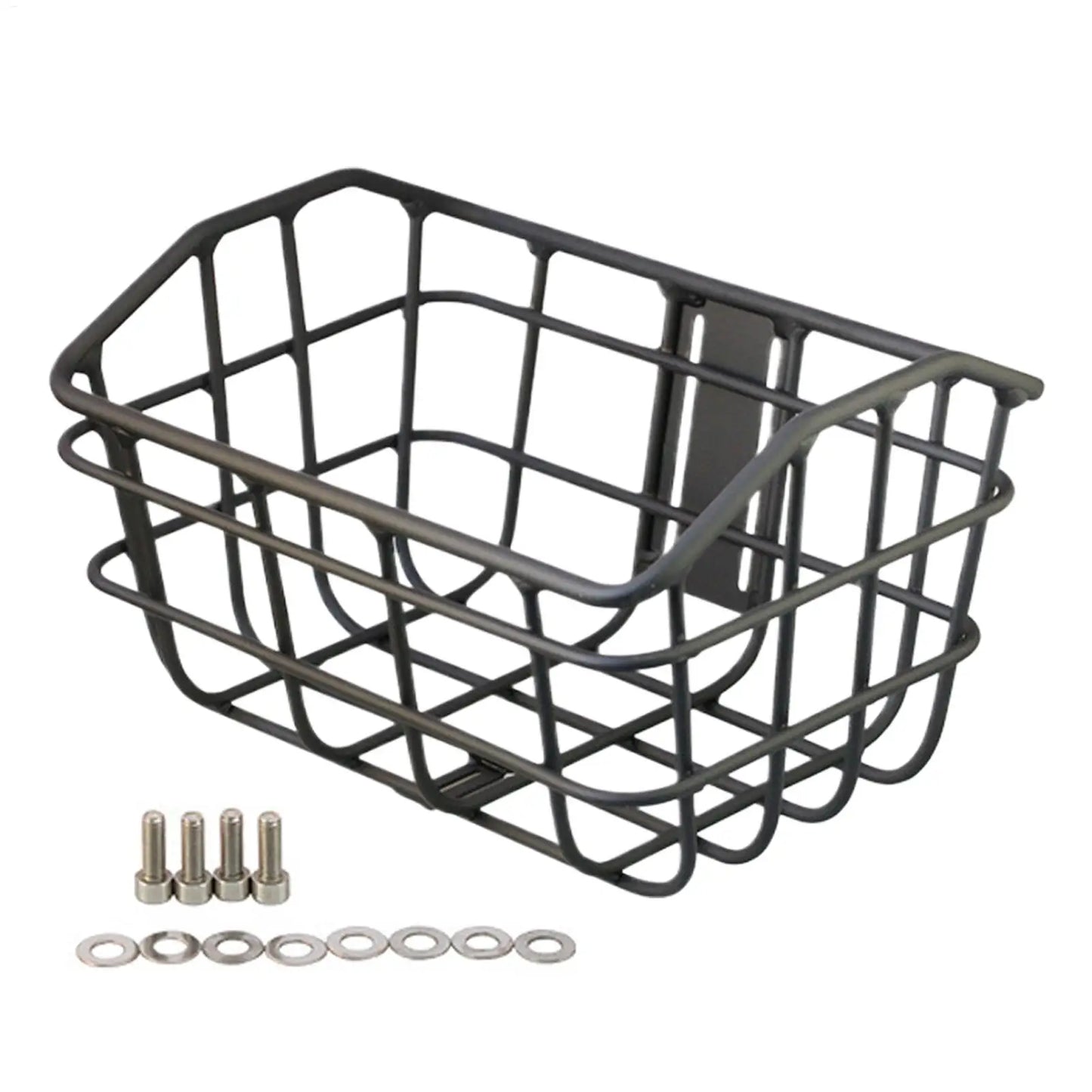 Panier Vélo Avant en Fil Métallique - Aluminium avec Fixation Guidon — vue 5 — sacoche vélo | La Sacoche Vélo