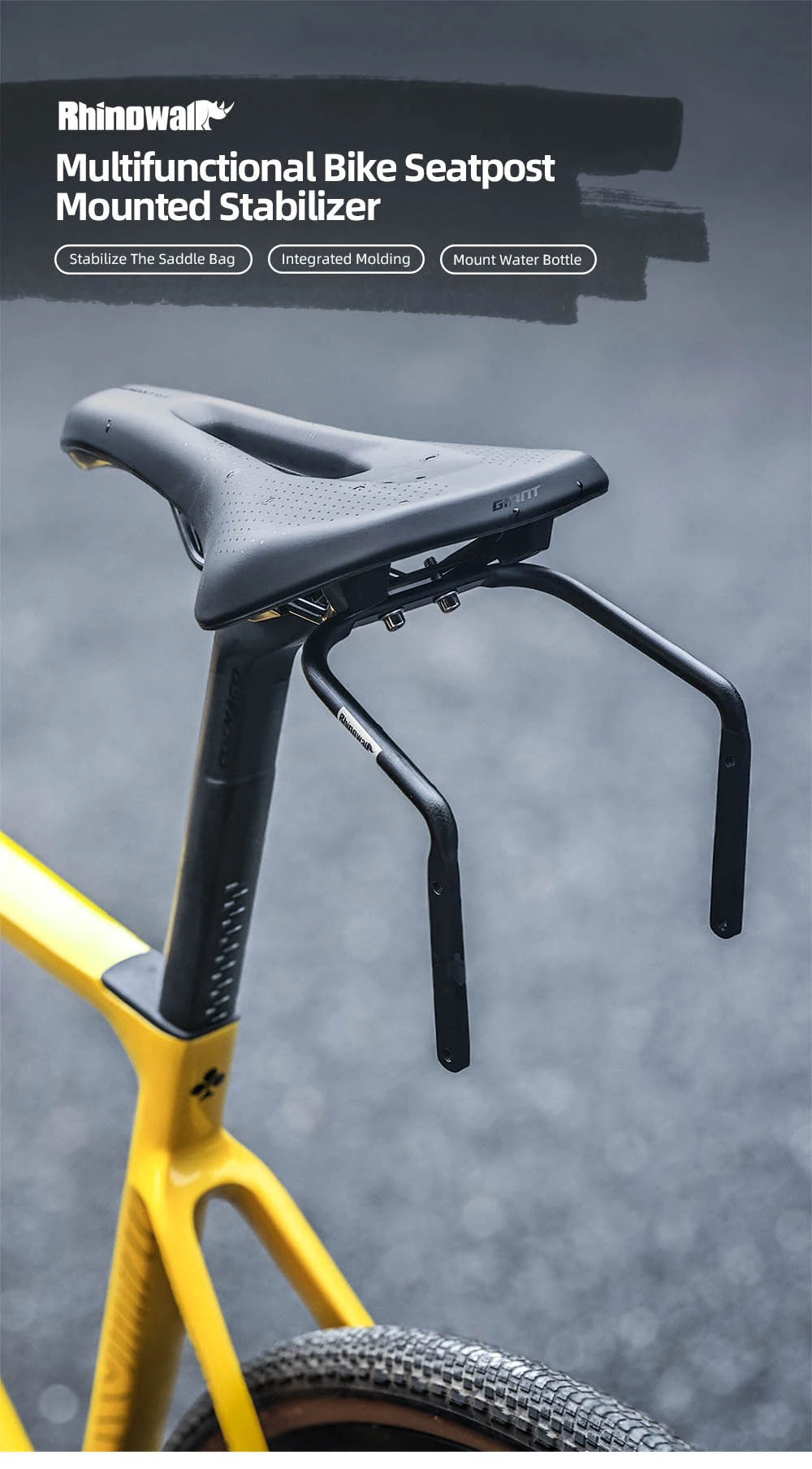 Sacoche de Selle Vélo Rhinowalk 13L avec Stabilisateur - Étanche — vue 8 — sacoche vélo | La Sacoche Vélo