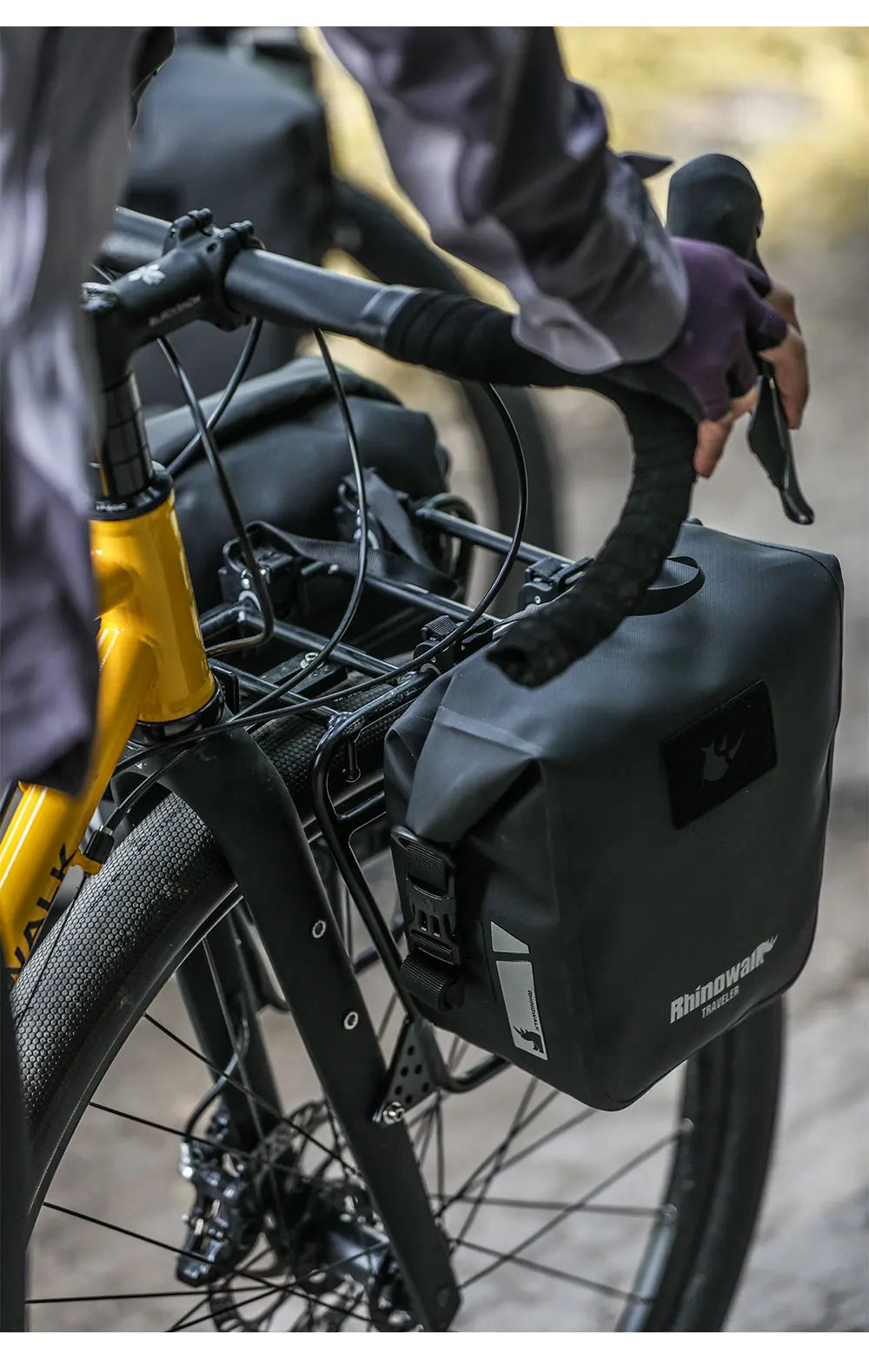 Sacoche Vélo Rhinowalk Étanche – Porte-Bagages Double Latérale — vue 17 — sacoche vélo | La Sacoche Vélo