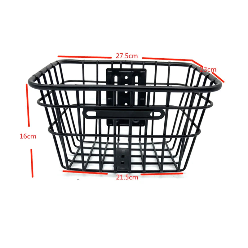 Panier Vélo Pliable en Fer Noir – Fixation Guidon Sans Outils — vue 6 — sacoche vélo | La Sacoche Vélo