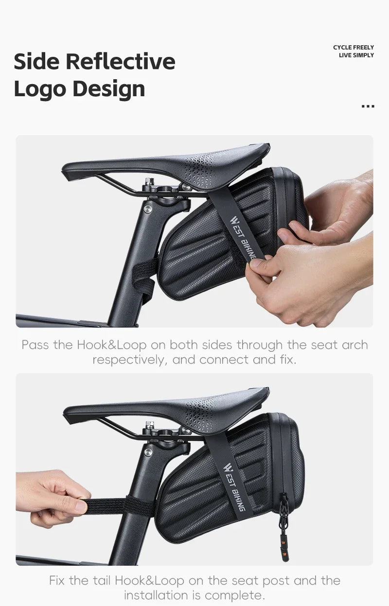 Sacoche de Selle Vélo Coque Rigide EVA 1.8L - VTT et Route — vue 15 — sacoche vélo | La Sacoche Vélo