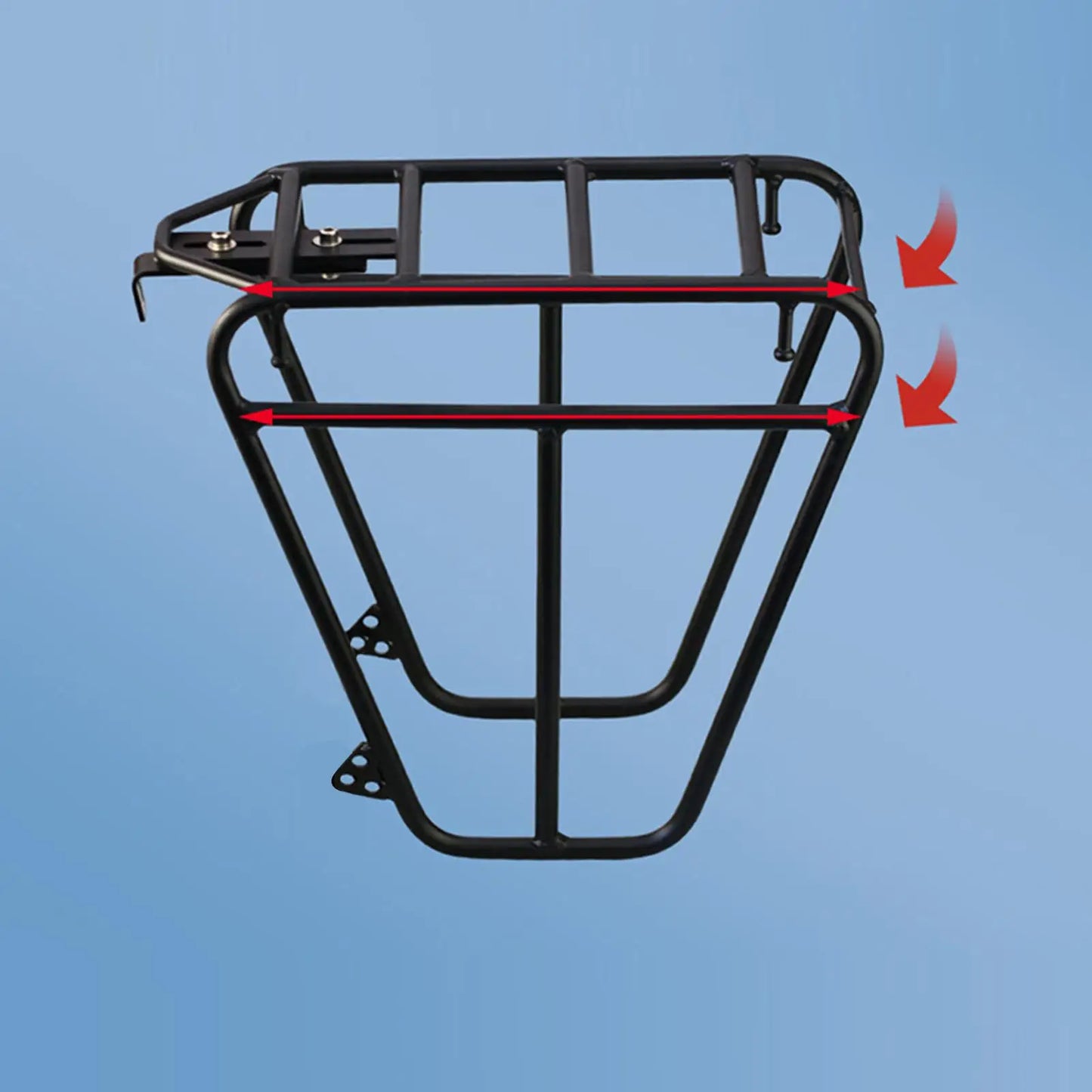 Porte-Bagage Avant Vélo en Acier - Fixation Fourche Ajustable VTT — vue 10 — sacoche vélo | La Sacoche Vélo
