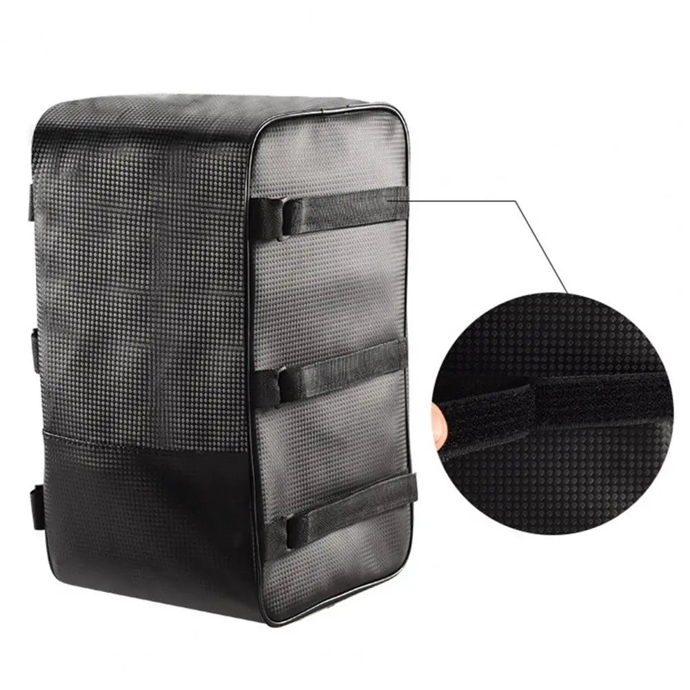 Sacoche Porte-Bagage Arrière Vélo Étanche 12L/15L - Simili Cuir — vue 2 — sacoche vélo | La Sacoche Vélo