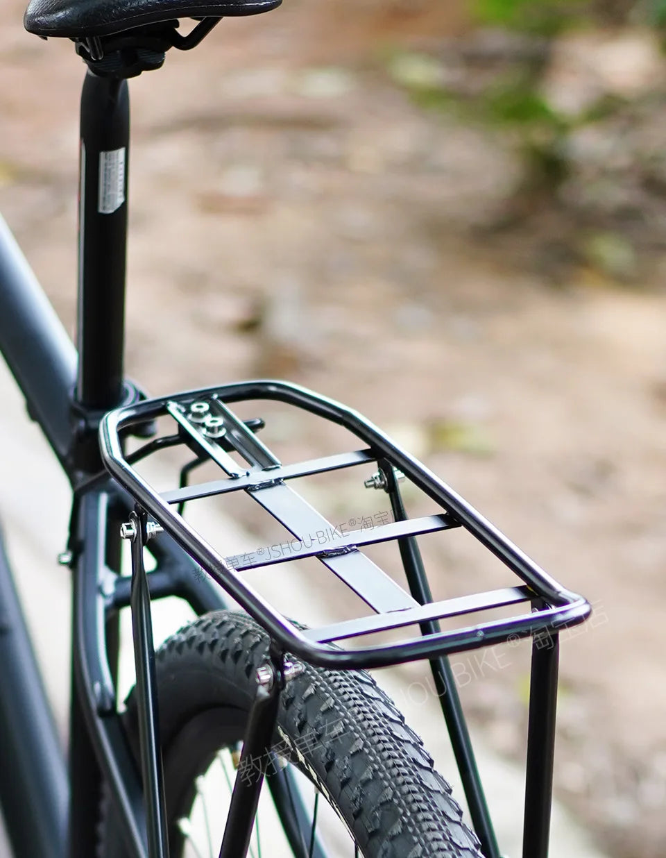 Porte-Bagage Arrière Vélo Acier JSHOUBIKE - Universel 26-29 pouces
