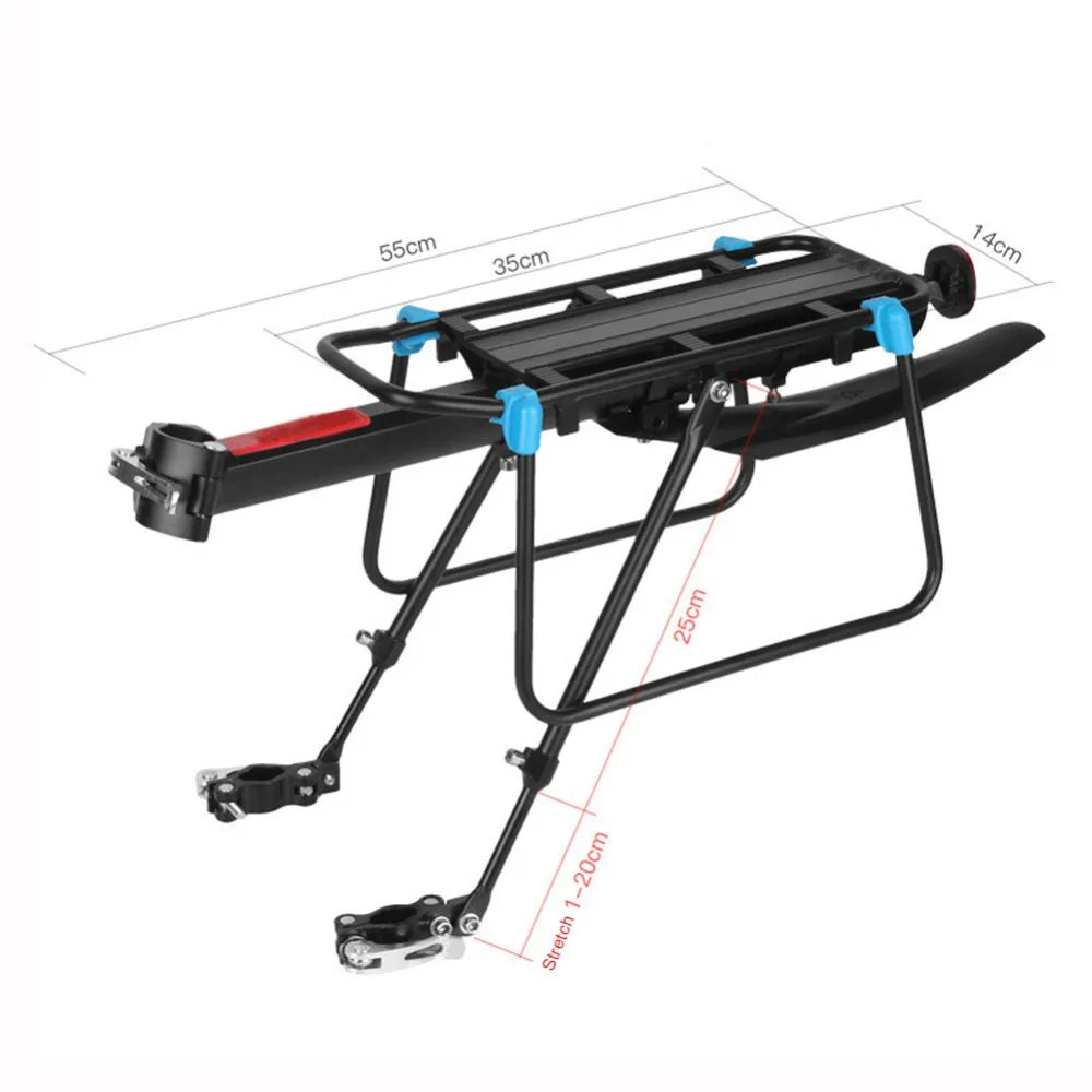 Porte-Bagage Vélo Arrière Ajustable à Fixation Rapide avec Garde-Boue — vue 7 — sacoche vélo | La Sacoche Vélo