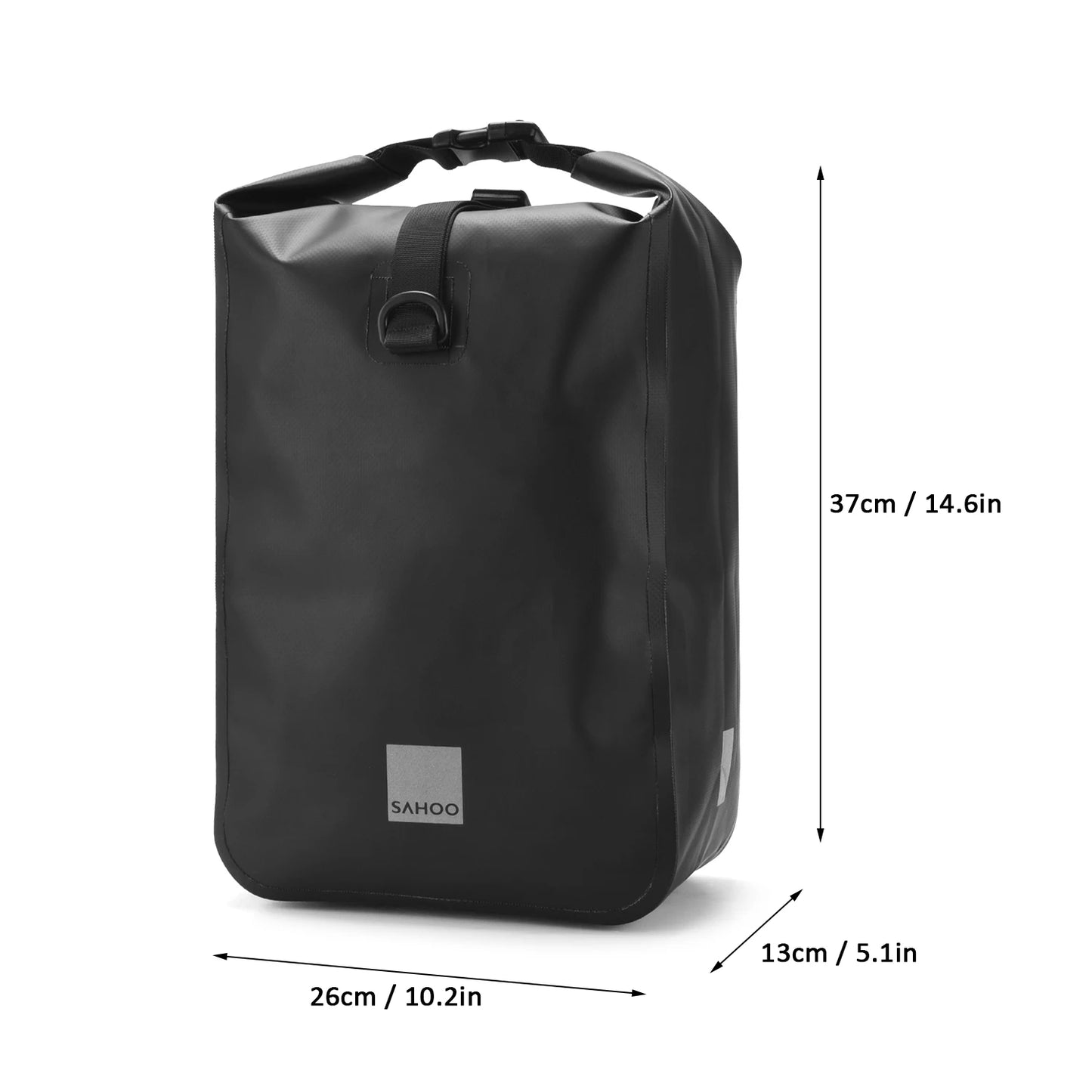 Sacoche Porte-Bagage Vélo SAHOO 10L Imperméable avec Réflecteurs — vue 2 — sacoche vélo | La Sacoche Vélo