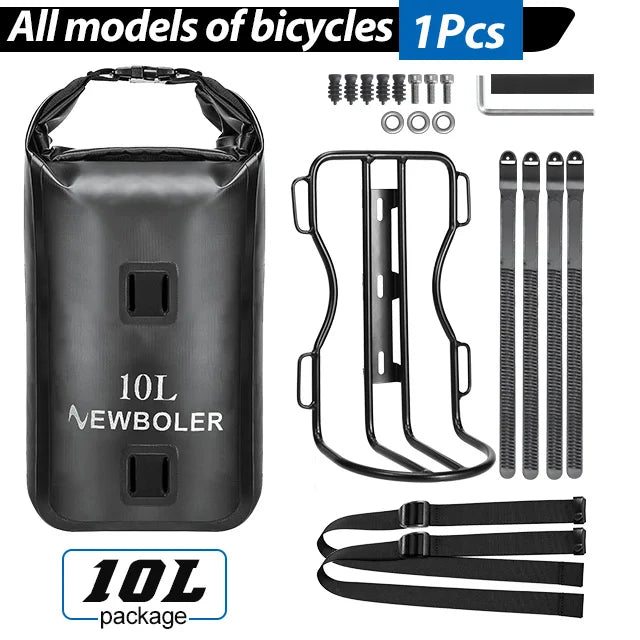 Sacoche Fourche Vélo Étanche 10L - Fixation Universelle NEWBOLER
