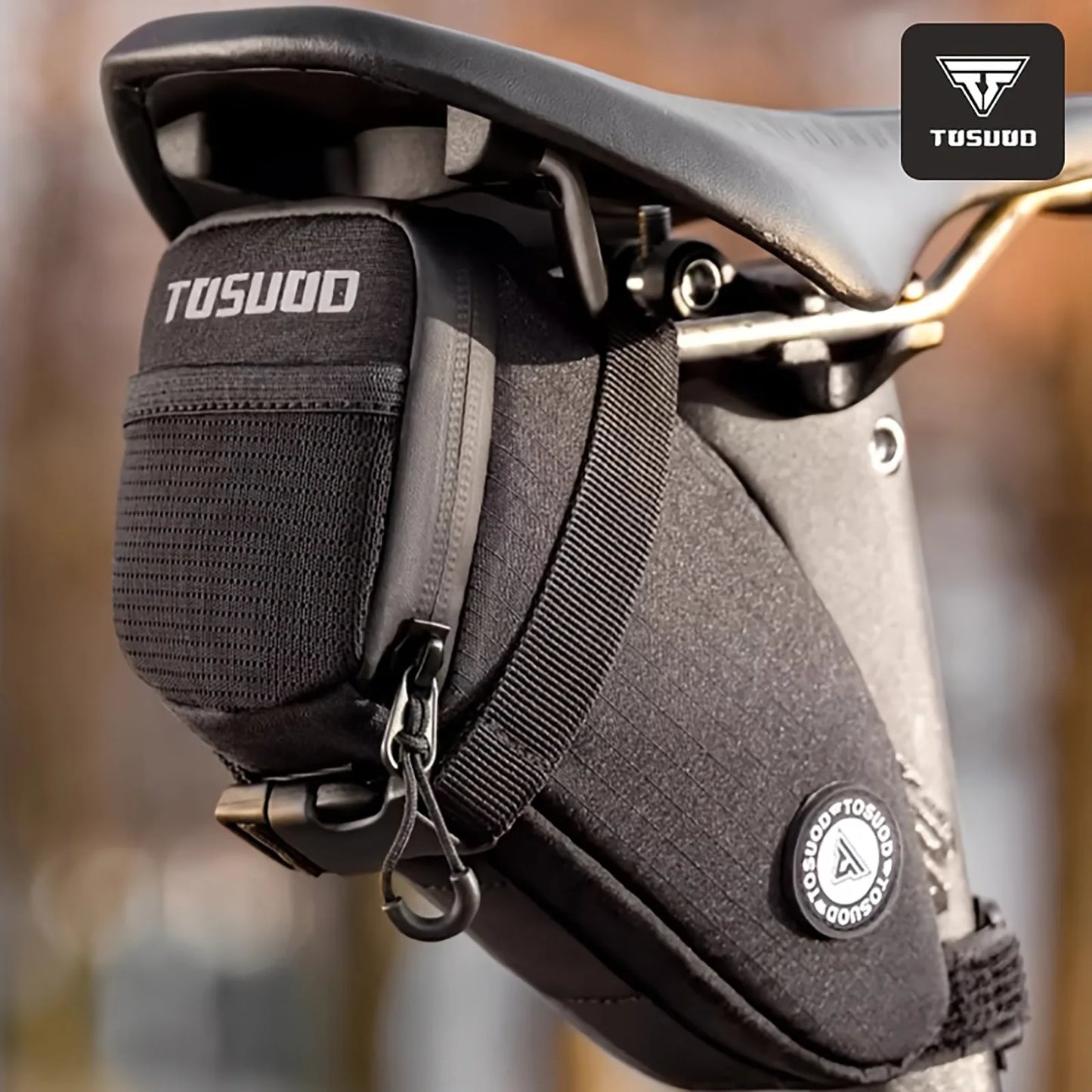 Sacoche de Selle Vélo TOSUOD Étanche et Réfléchissante - 64g — vue 6 — sacoche vélo | La Sacoche Vélo