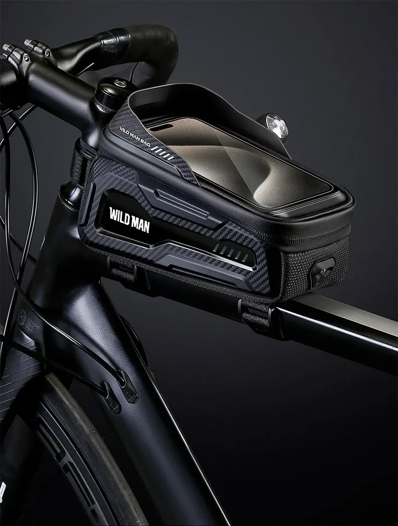Sacoche Cadre VTT WILD MAN M20 Rigide avec Écran Tactile Étanche