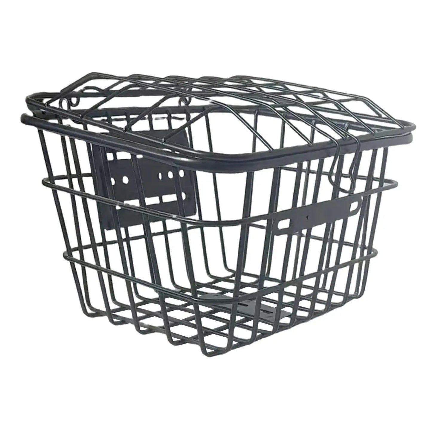 Panier Arrière Vélo en Métal Grillagé avec Couvercle - Antirouille — sacoche vélo | La Sacoche Vélo