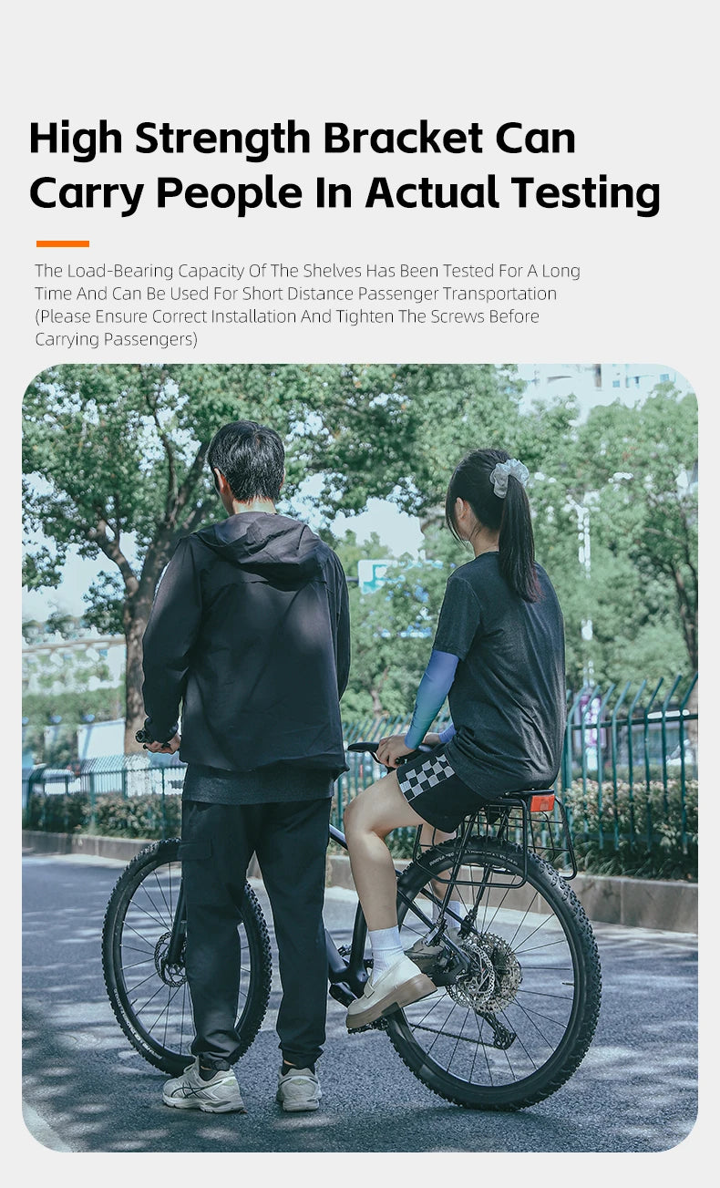 Porte-Bagage Arrière Vélo WEST BIKING avec Panier - Fixation Rapide 75 — vue 12 — sacoche vélo | La Sacoche Vélo