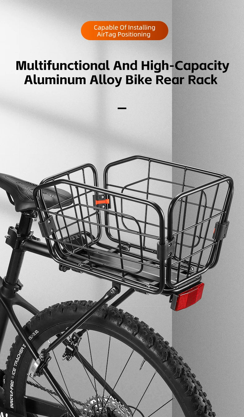 Porte-Bagage Arrière Vélo WEST BIKING avec Panier - Fixation Rapide 75 — vue 7 — sacoche vélo | La Sacoche Vélo