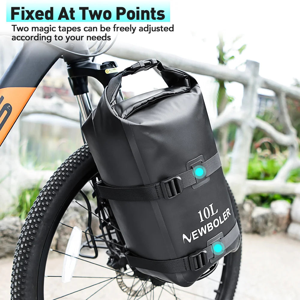 Sacoche Fourche Vélo Étanche 10L - Fixation Universelle NEWBOLER — vue 6 — sacoche vélo | La Sacoche Vélo