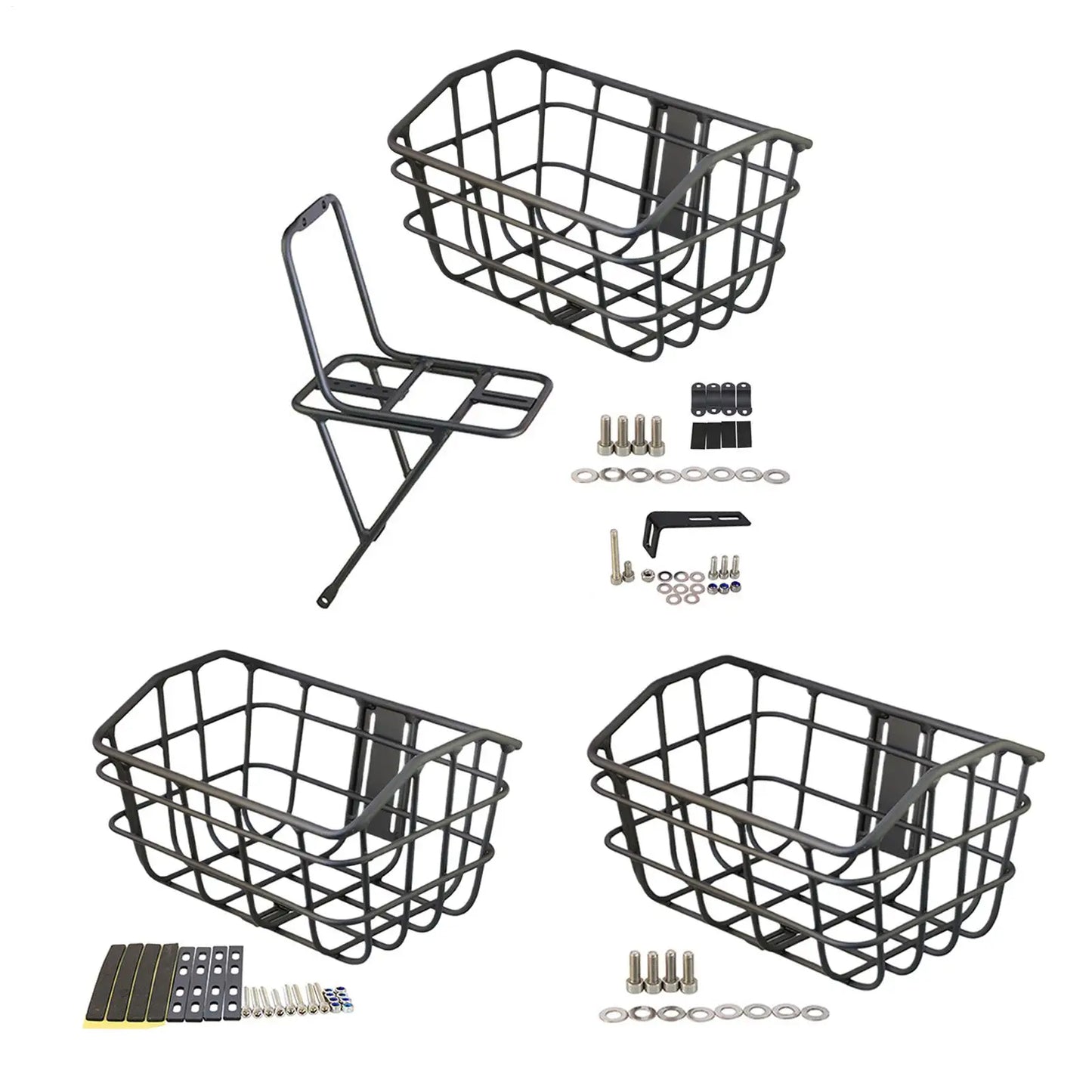 Panier Vélo Avant en Métal - Panier Guidon Fil de Fer Robuste — vue 5 — sacoche vélo | La Sacoche Vélo