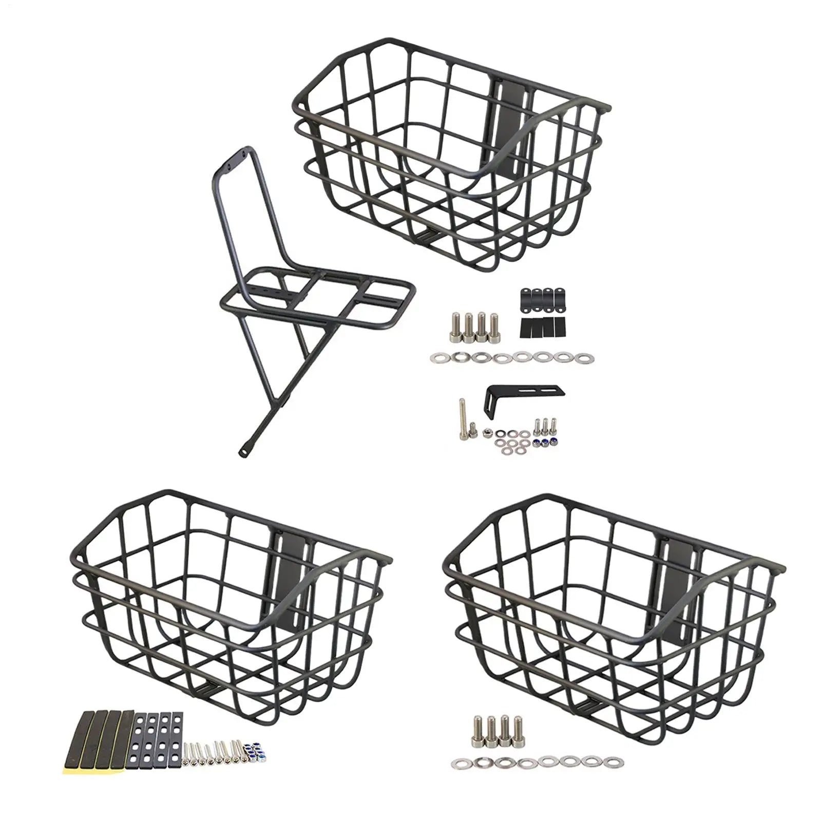 Panier Vélo Avant en Métal - Panier Guidon Fil de Fer Robuste — vue 5 — sacoche vélo | La Sacoche Vélo