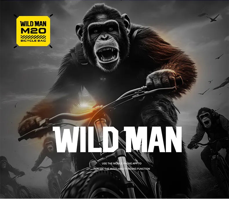 Sacoche Cadre VTT WILD MAN M20 Rigide avec Écran Tactile Étanche — vue 10 — sacoche vélo | La Sacoche Vélo