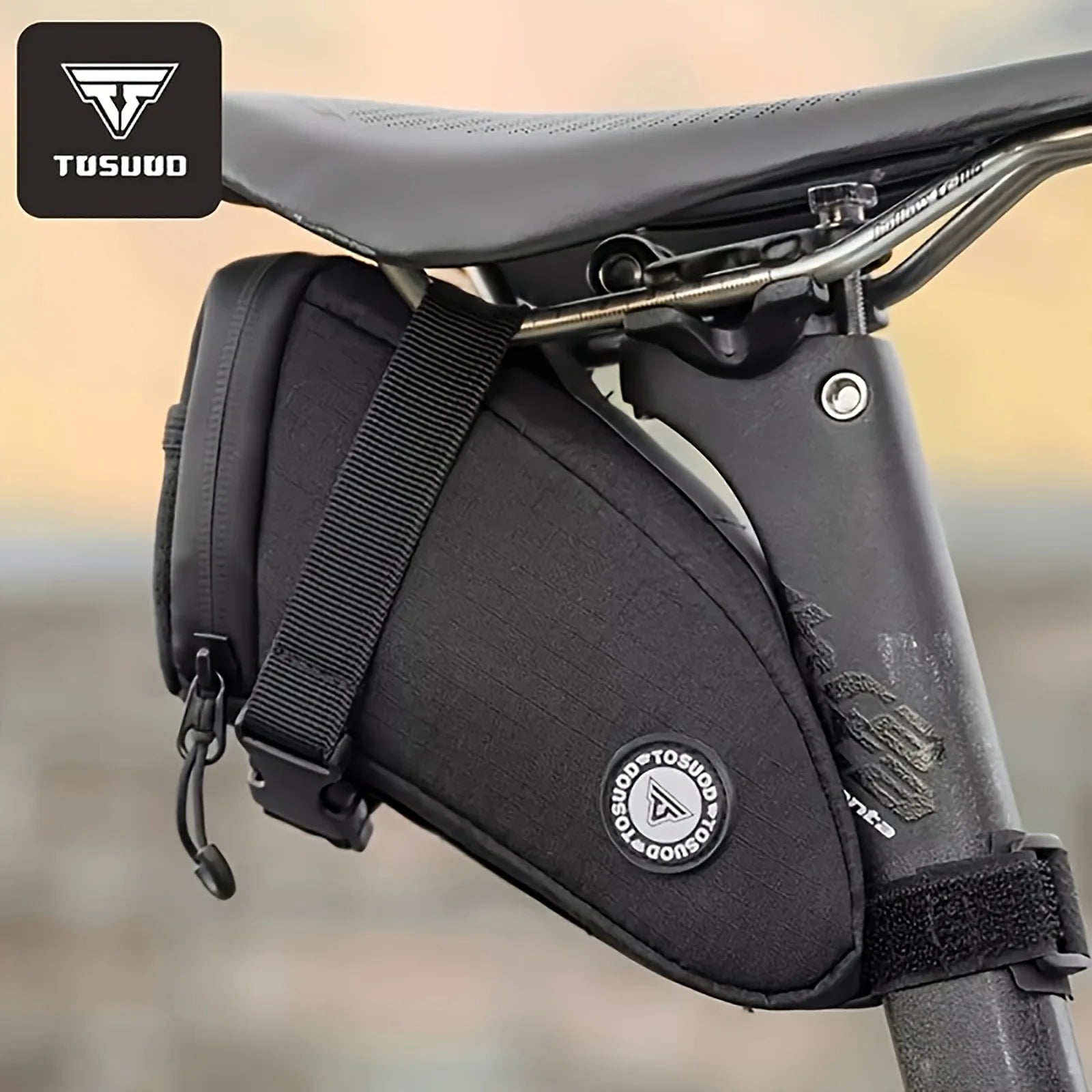 Sacoche de Selle Vélo TOSUOD Étanche et Réfléchissante - 64g — sacoche vélo | La Sacoche Vélo