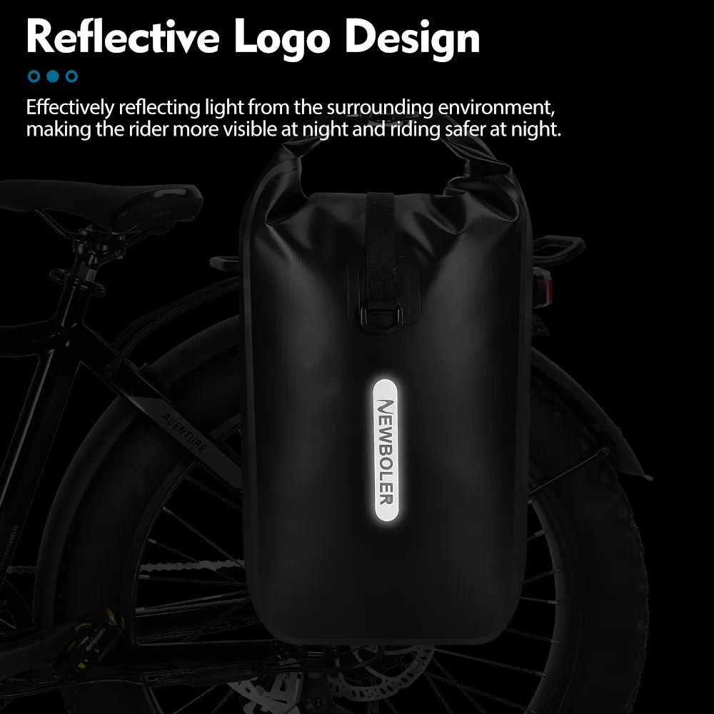 Sacoche Vélo Étanche 20L NEWBOLER - Porte-Bagages Arrière Double — vue 13 — sacoche vélo | La Sacoche Vélo
