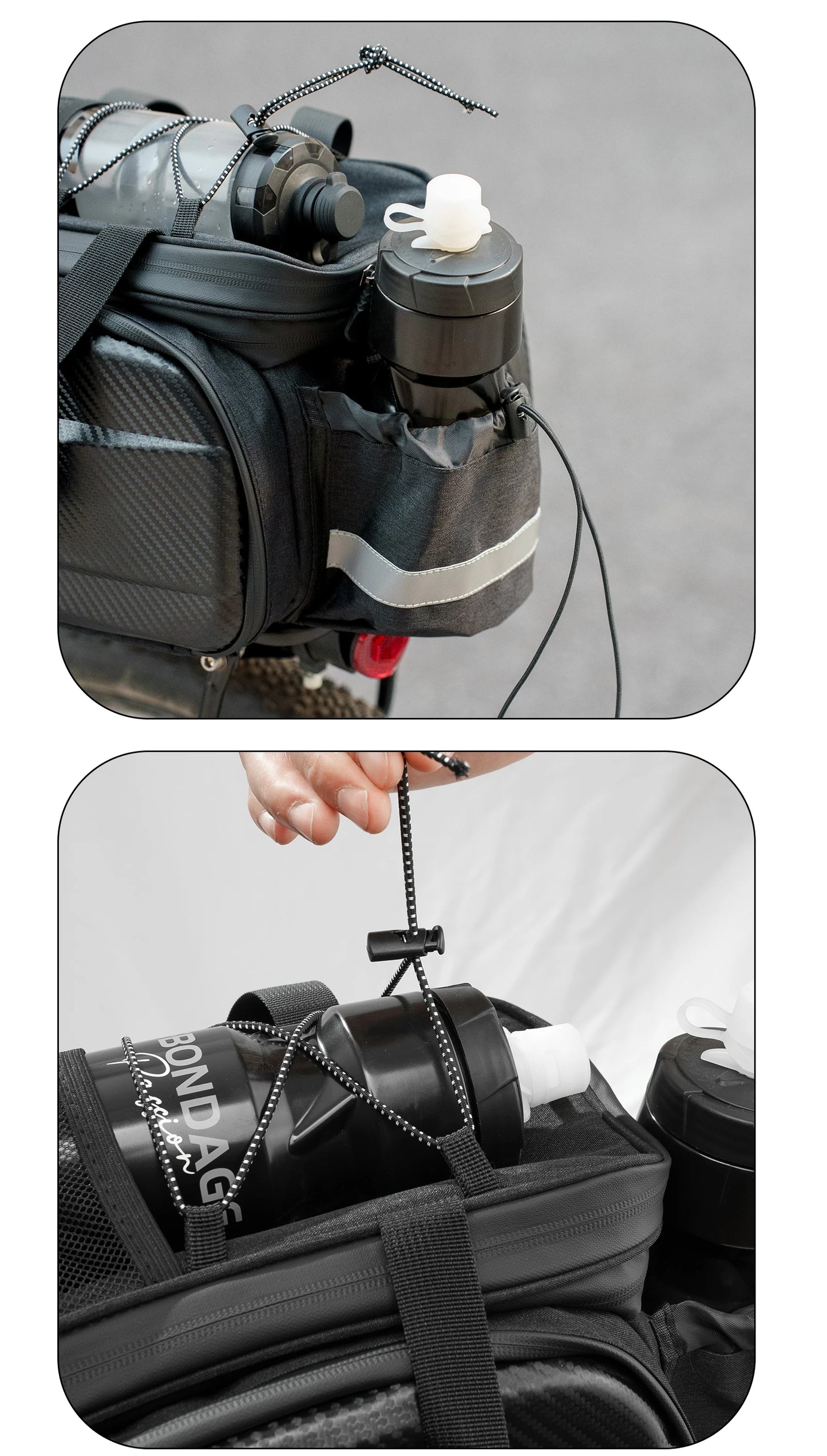 Sacoche Vélo Porte-Bagage Arrière 20L – Transformable et Imperméable