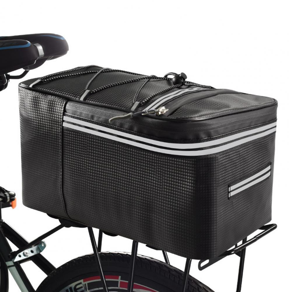 Sacoche Porte-Bagage Arrière Vélo Étanche 12L/15L - Simili Cuir — vue 7 — sacoche vélo | La Sacoche Vélo