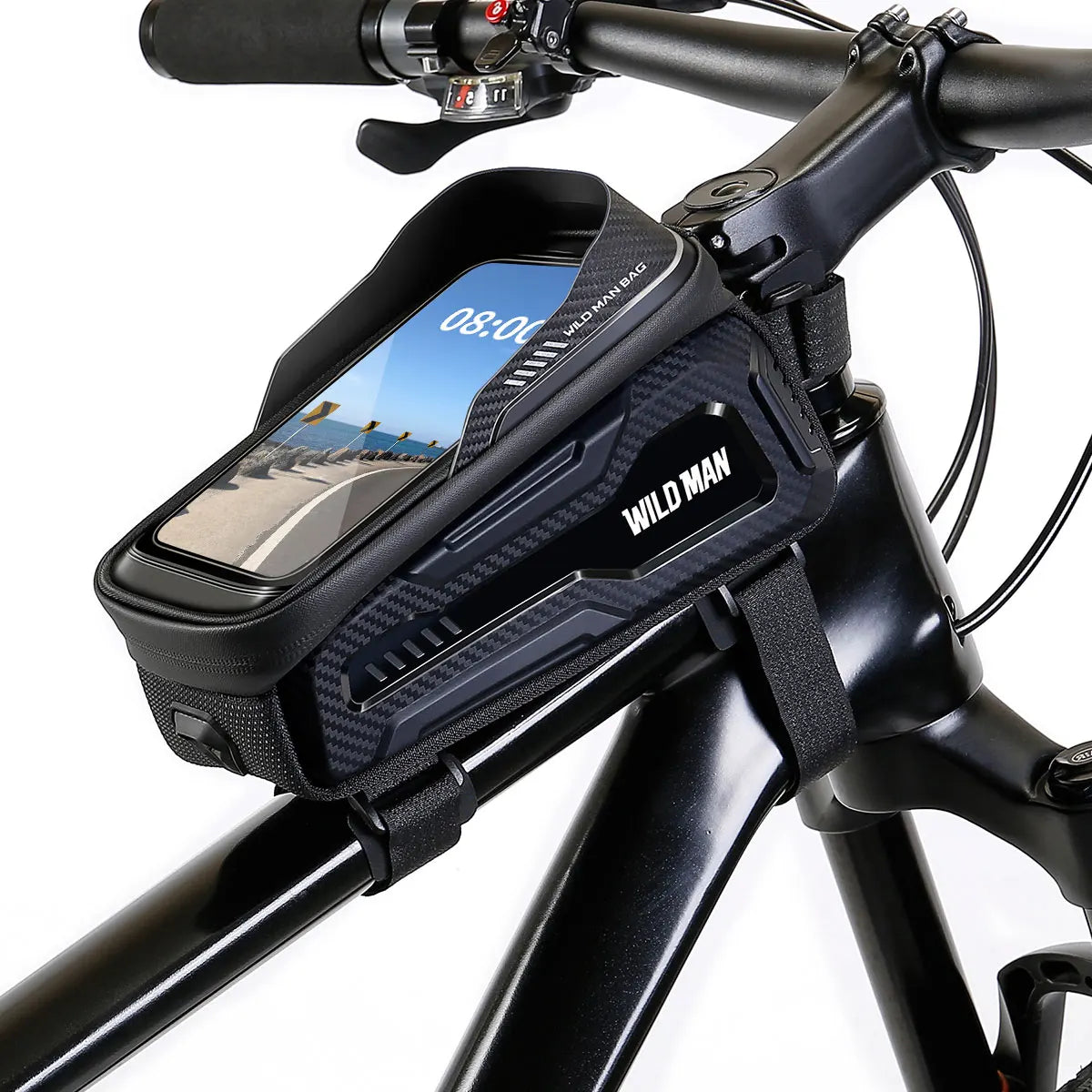 Sacoche Cadre VTT WILD MAN M20 Rigide avec Écran Tactile Étanche — vue 5 — sacoche vélo | La Sacoche Vélo
