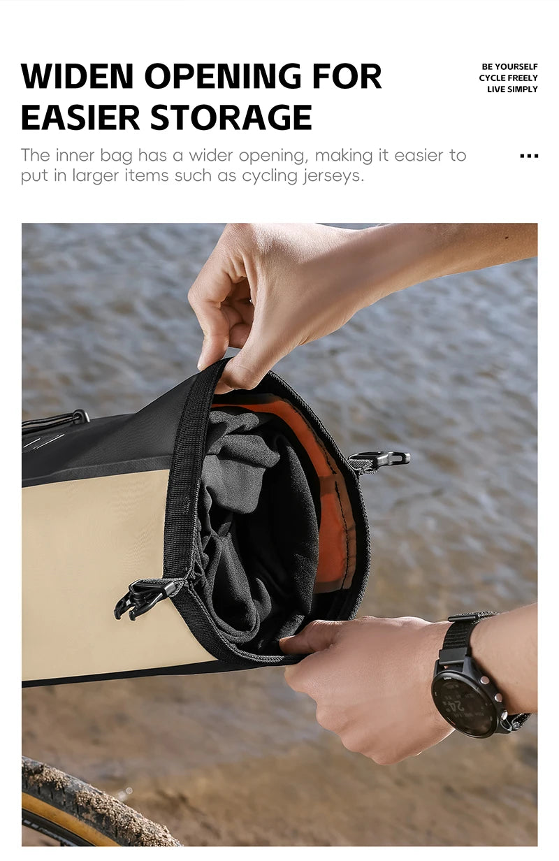 Sacoche de Selle Vélo WEST BIKING 10L-14L Étanche et Pliable — vue 20 — sacoche vélo | La Sacoche Vélo