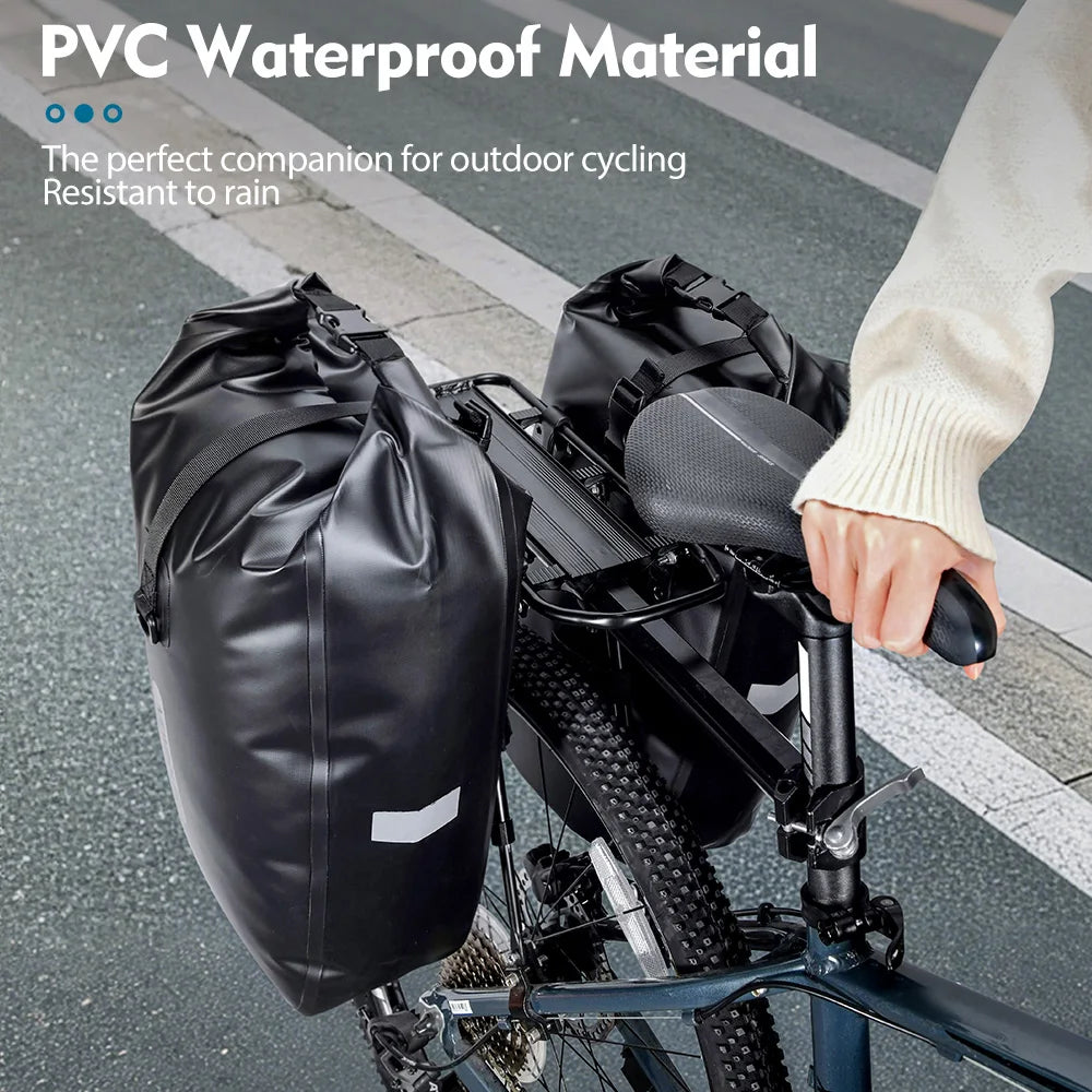 Sacoche Vélo Étanche 20L NEWBOLER - Porte-Bagages Arrière Double — vue 14 — sacoche vélo | La Sacoche Vélo